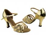 dansschoenen gouden lederen van  
